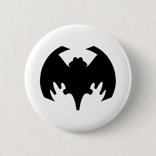 Bat Black Het museum Zazzle geschenken Ronde Button 5,7 Cm (Voorkant)