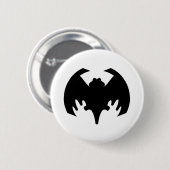 Bat Black Het museum Zazzle geschenken Ronde Button 5,7 Cm (Voorkant /achterkant)