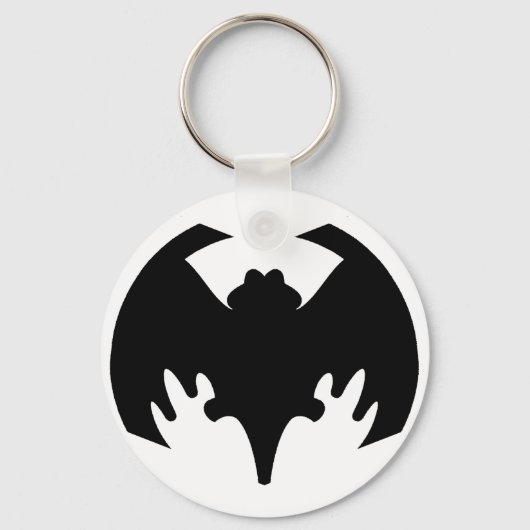 Bat Black Het museum Zazzle geschenken Sleutelhanger (Voorkant)