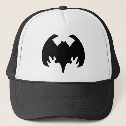 Bat Black Het museum Zazzle geschenken Trucker Pet (Voorkant)