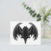 Bat Black In het MUSEUM Zazzle Gifts Briefkaart (Staand voorkant)