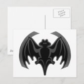 Bat Black In het MUSEUM Zazzle Gifts Briefkaart (Voorkant / Achterkant)