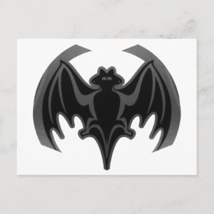 Bat Black In het MUSEUM Zazzle Gifts Briefkaart