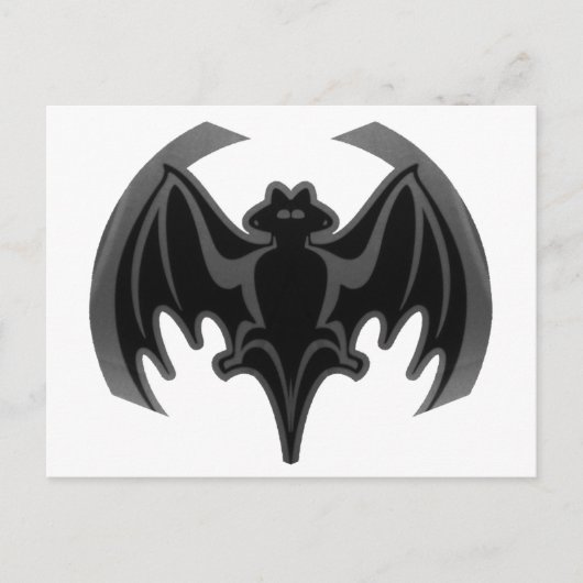 Bat Black In het MUSEUM Zazzle Gifts Briefkaart (Voorkant)