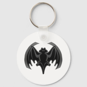 Bat Black In het MUSEUM Zazzle Gifts Sleutelhanger