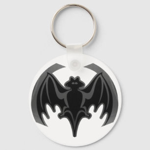 Bat Black In het MUSEUM Zazzle Gifts Sleutelhanger