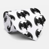 Bat Black In het MUSEUM Zazzle Gifts Stropdas (Opgerold)