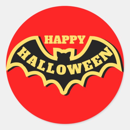 - "Bat Blaze" Ronde Sticker (Voorkant)