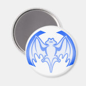 Bat Blue In het MUSEUM Zazzle Gifts Magneet (Voorkant / Achterkant)