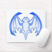 Bat Blue In het MUSEUM Zazzle Gifts Muismat (Met muis)