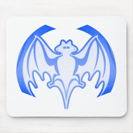 Bat Blue In het MUSEUM Zazzle Gifts Muismat (Voorkant)