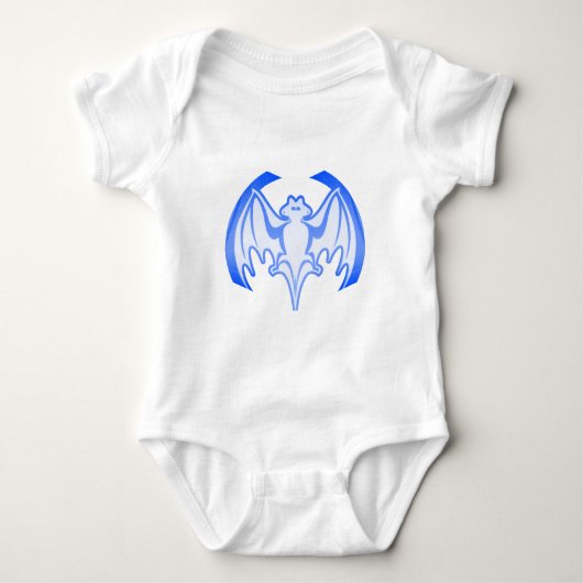 Bat Blue In het MUSEUM Zazzle Gifts Romper (Voorkant)