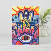 Bat B'nai Mitzvah-uitvindingen in de levensbar Kaart (Staand voorkant)