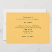 Bat B'nai Mitzvah-uitvindingen in de levensbar Kaart (Achterkant)