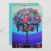 Bat B'nai Mitzvah-uitvindingen in de levensbar Kaart (Voorkant / Achterkant)