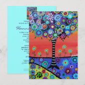 Bat B'Nai Mitzvah-uitvindingen in de levensbar Kaart (Voorkant / Achterkant)