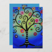 Bat B'Nai Mitzvah-uitvindingen in de levensbar Kaart (Voorkant / Achterkant)