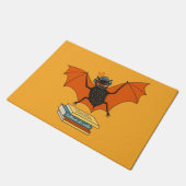Bat Book Lover Grappige Halloween Deurmat (Schuin)
