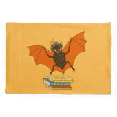 Bat Book Lover Grappige Halloween Kussensloop (Achterkant)