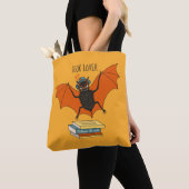 Bat Book Lover Grappige Halloween Tote Bag (Dichtbij)