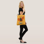 Bat Book Lover Grappige Halloween Tote Bag (Op model)