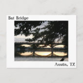 Bat Bridge in Austin, Briefkaart Texas (Voorkant)