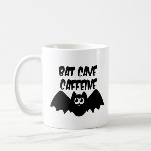 Bat Cave Cafeïne Grappig Halloween Koffiemok