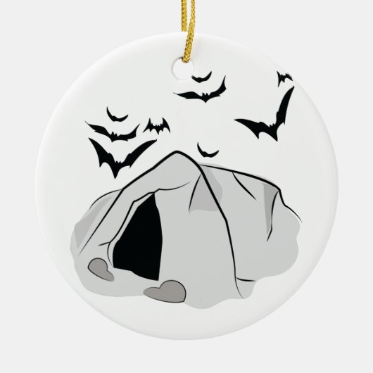 Bat Cave Keramisch Ornament (Voorkant)
