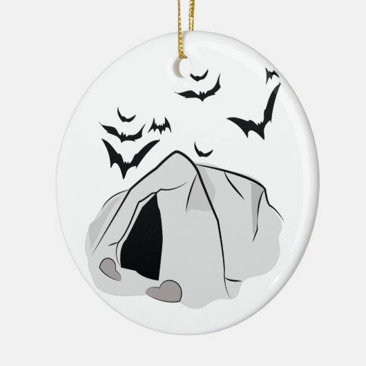 Bat Cave Keramisch Ornament (Links)