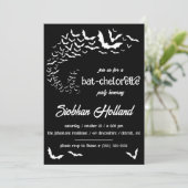 Bat-chelorette Halloween Thema Bachelorette Party Kaart (Staand voorkant)