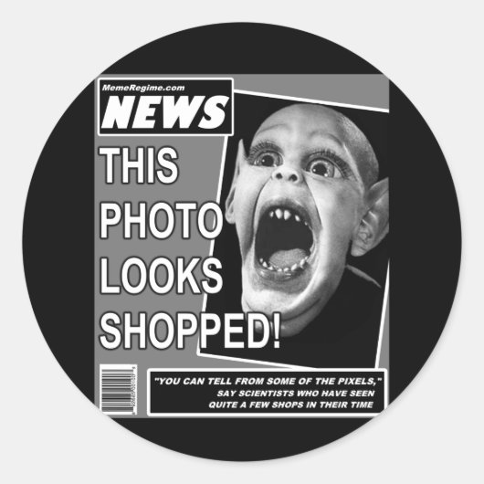 Bat Child Chicanery Ronde Sticker (Voorkant)