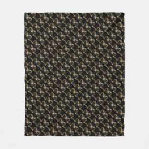 Bat Chinese Sybol Fleece Blanket Deken