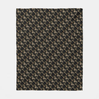 Bat Chinese Sybol Fleece Blanket Deken