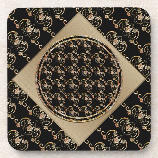 Bat Chinese Symbol Coaster Bier Onderzetter (Voorkant)