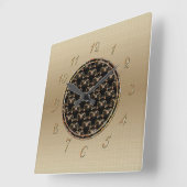 Bat Chinese Symbol Vierkante Klok (Hoek)