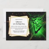 Bat colony green night vuurvliegjes volwassen hall kaart (Voorkant)