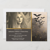 Bat colony night sky lichtte costuum party volwass kaart (Voorkant)