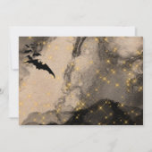 Bat colony night sky lichtte costuum party volwass kaart (Achterkant)