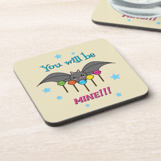 Bat Craving Lollipops Bier Onderzetter (Linkerzijde)