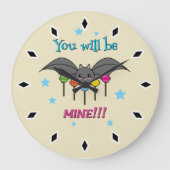 Bat Craving Lollipops Grote Klok (Voorkant)
