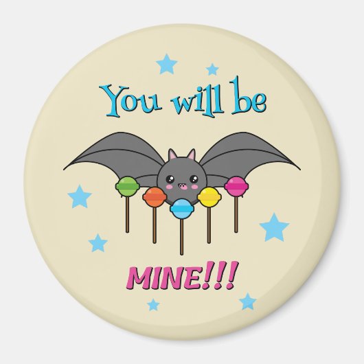Bat Craving Lollipops Magneet (Voorkant)