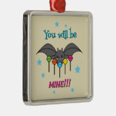 Bat Craving Lollipops Metalen Ornament (Rechts)