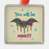 Bat Craving Lollipops Metalen Ornament (Voorkant)