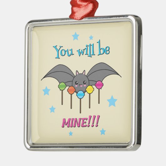 Bat Craving Lollipops Metalen Ornament (Links)