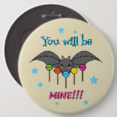 Bat Craving Lollipops Ronde Button 6,0 Cm (Voorkant /achterkant)