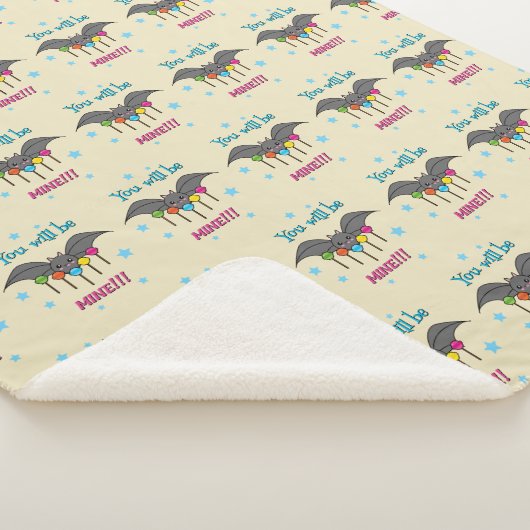 Bat Craving Lollipops Sherpa Deken (3/4)