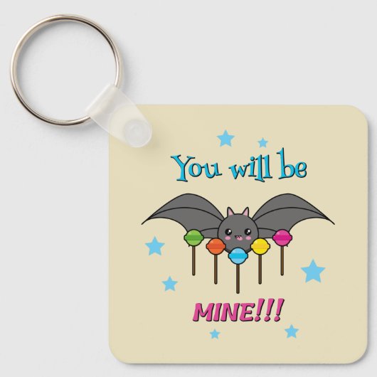 Bat Craving Lollipops Sleutelhanger (Voorkant)
