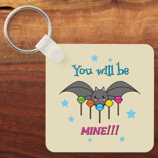 Bat Craving Lollipops Sleutelhanger (Voorkant)