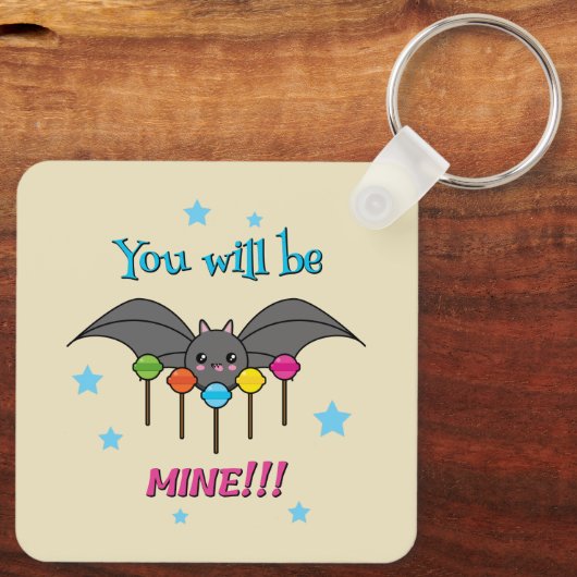 Bat Craving Lollipops Sleutelhanger (Achterkant)