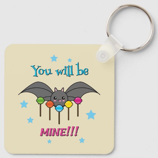 Bat Craving Lollipops Sleutelhanger (Achterkant)